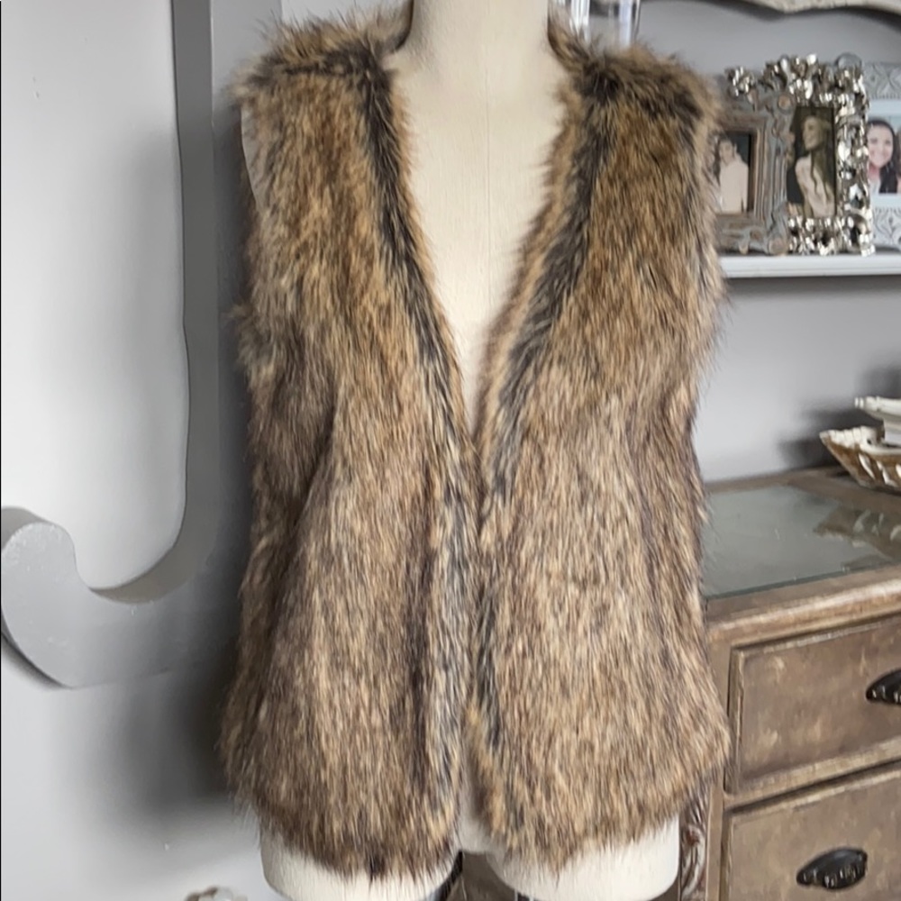 faux fur vest